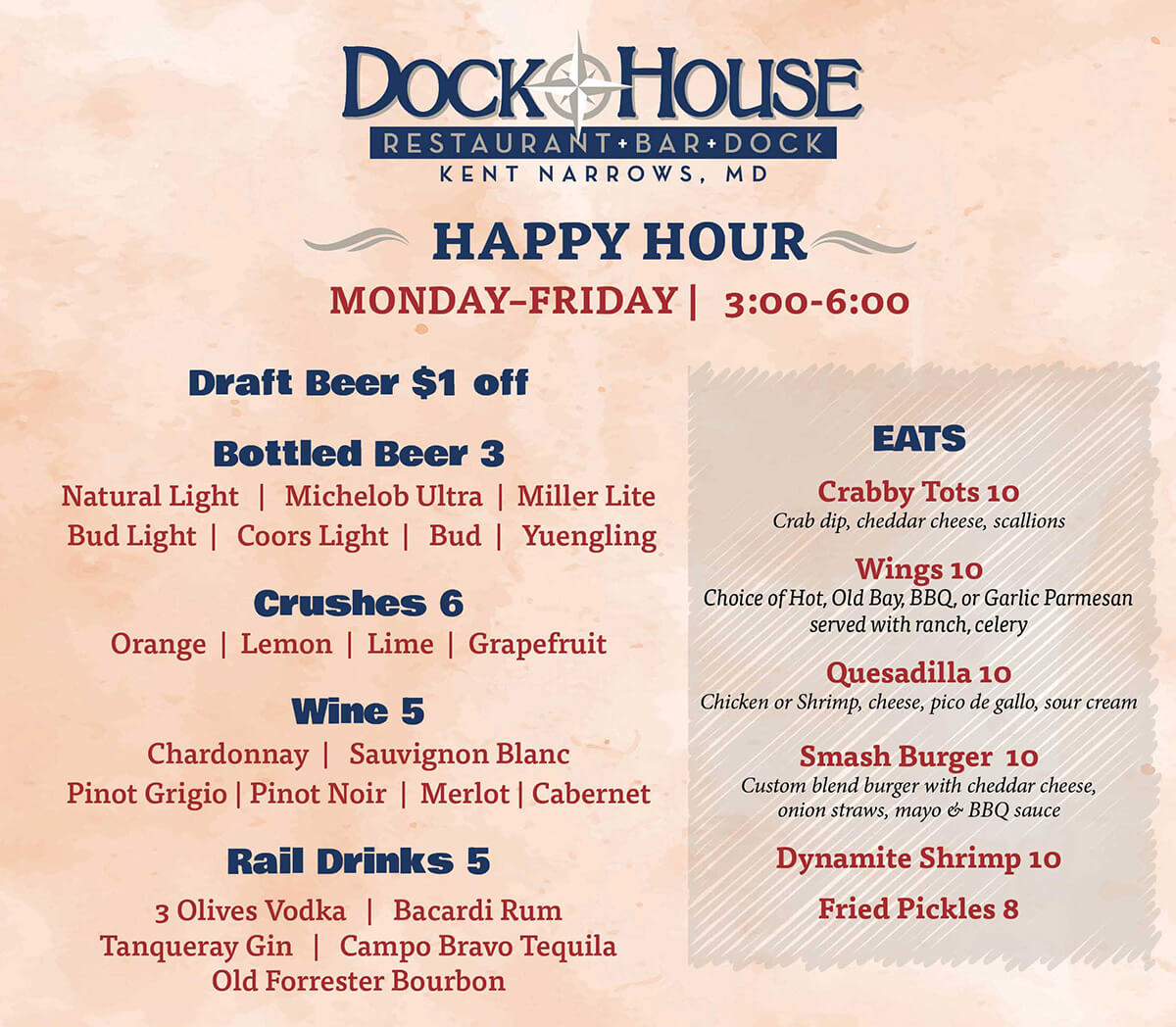 Happy Hour Menu